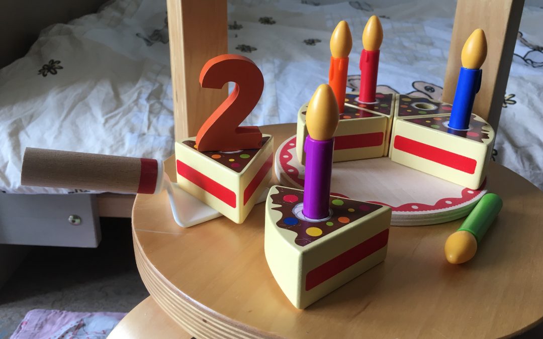 Un gâteau d’anniversaire… en bois !