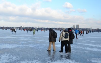 L’Alstereisvergnügen… quand l’Alster est gelée !